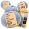 HANSA-FARM |Alpawool 80% Baby Alpaka Big & Light 200g Set (4 x 50g) leichte und kratzfreie Wolle zum Stricken & Häkeln - HF241 Gletscher Melange