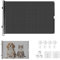Barrera Seguridad Perros, PVC Puerta Seguridad Perros Extensible, 0-125 cm Barrera para Perros y Niños, Retráctil Vallas para Escaleras, Pasillos, Puerta, Interiores y Exteriores