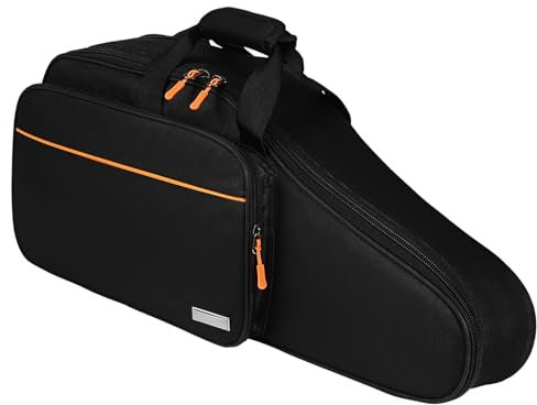 VANZACK Saxophon Aufbewahrungstasche Rucksack Aus Verschleißfestem Oxford Stoff Stoßfest Mit Doppelgurtdesign Für Tenorsaxophon Und Musikinstrumente