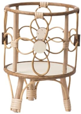 Whnbuij Stand de en osier Living Corner Decoration Stand Cactus - de rotin, planteur, Rack d'affichage à fleurs creux de style sans style Ho gratuite - porte-étagère de tabouret creux.