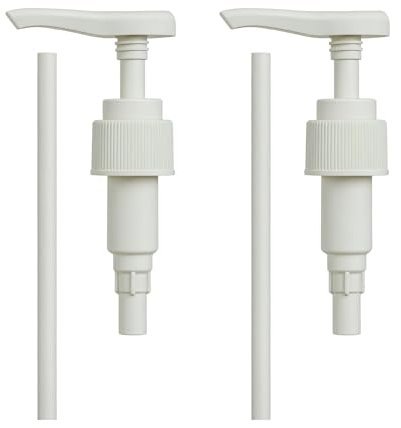 2Pièces Pompe Sirop,Distributeur de Dispenser à Doseuse Concentré,Fruits Jus Laque Poussoir Sucre Syrup,Vanille Caramel Noisette Flacon Bouteille Eau Verre Mousseur Bocaux,pour Monin Flacon-Pompe