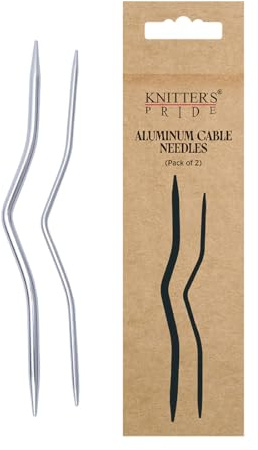 Knitter’s Pride Zopfmusternadeln aus Aluminium – 2er-Set