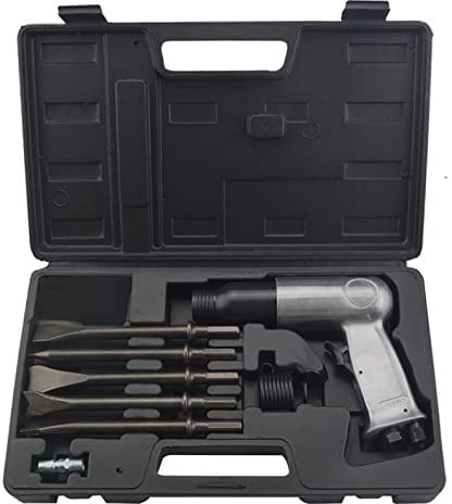190mm Air Hammer Pneumatische Waffe Werkzeug Set Hochleistungsstoßabsorption mit 4 stücke Meißel Ergonomisch Griff
