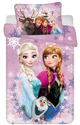 Disney Frozen Kinderbettwäsche, 100 × 135 cm, Oeko-TEX (C)