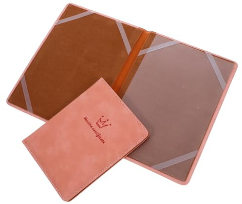 VILLCASE 2 STÜCK Teiliges Schutzhülle Dokumenten Organizer für Geburtsurkunden und Impfpass Kleiner Robuster Folder Holder Schutz vor Beschädigung und Verlust für Reisen und Aufbewahrung