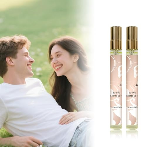 Jasmine Musk Perfume for Women – Light Floral Hair & Body Spray, White Musk Soft Fragrance, 10ml Travel Size Natural Scent (2 PC)