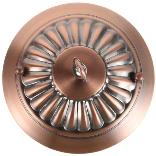TOYANDONA Lotus Shaped Ceiling Lamp Plate Iron Golden for Chandelier | Strong Load Capacity, Easy Installation, Vintage Elegant Appearance, Supports Heavy Lamps