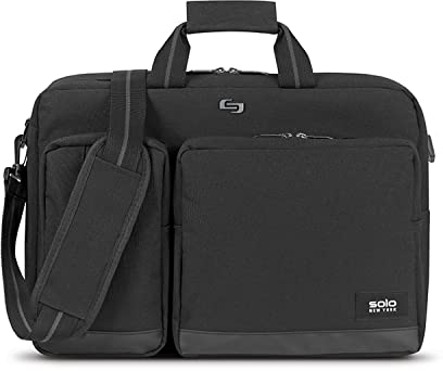 Solo New York Unisex-Adult Duane Hybrid Briefcase, Black, One Size
