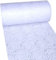 Dekoflor Tischband Tischläufer Tischdeko einzigartiges Rosen Design (Wasserfest, Lotuseffekt, samtige Oberfläche, 5 m Rolle, 30 cm Breite, 100% Nylon), Weiß