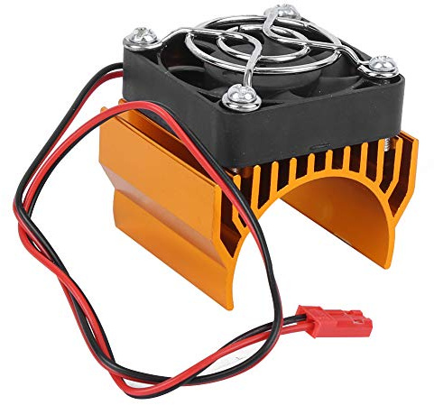 36MM Motor Kühlkörper Kühler Fin Fahrzeuge Kraftteile Passend für RC Car 540/3650/3660/3670 Motor Kits im Maßstab 1:10(Gold)