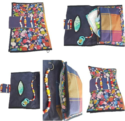 Windeltasche, Wickeltasche, Baby Newborn, Farbe Motiv multicolor (geliefert ohne Inhalt) *NEU*