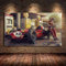 JLFDHR Toile Tableau 60x90cm sans Cadre Affiche de Voiture Vintage Ferraris Classique Course F1 Voiture de Course oeuvre Mur Art Photo Peinture pour la Maison Salon décor