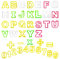 Worldity 41PCS Plastic Mini Cookie Cutter, Mini Alphabet and Number Cookie Cutters, Food Grade Safe Biscuit Cutter Shapes for Baking, Decorating Cake, Fruit and Holiday Cookie