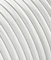 LaMorell LightDesign Cavo Elettrico Tondo/Rotondo Rivestito in Tessuto. Colore Bianco Cotone. Sezione 3x0.75 (10 METRI)