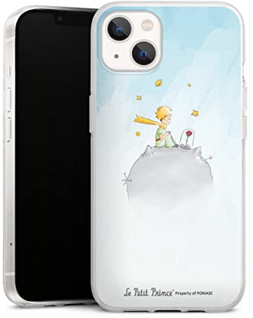 Silikon Hülle kompatibel mit Apple iPhone 13 Case transparent Handyhülle Der Kleine Prinz Kinderbuch Offizielles Lizenzprodukt