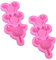 LATRAT 2 moldes de silicona con cabeza de Mickey Mouse Premium Lindo Mickey Mouse Molde de silicona para llaveros, pasteles, pan, gelatina, comida preparada, chocolate