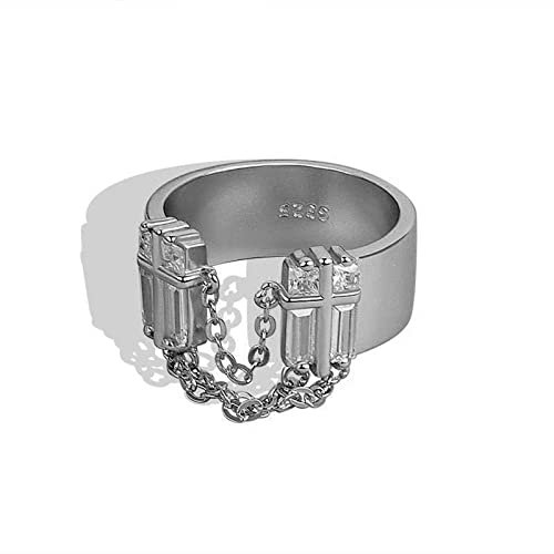 STANG 925 Silber Ringe für Frauen Kette Vintage Hochzeit Trendy Schmuck große verstellbare antike Ringe