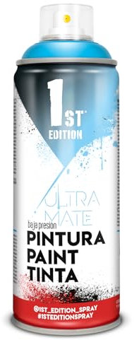 1ST EDITION Pintura EN Spray 520cc / 300ml Mate Azul Piscina Ref 653, Multicolor, 300ml/520cc