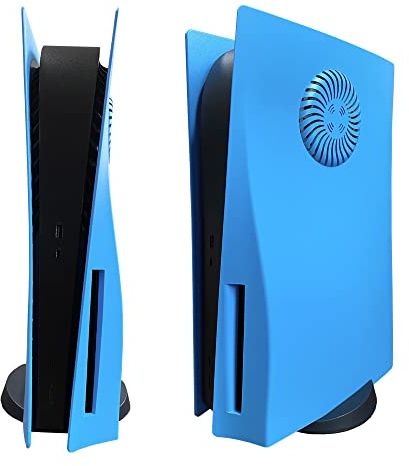 Piastra Frontalino Starlight Blu per PS5 Disc Edition - Custodia Cover di Ricambio Hard Shell Faceplate Skin Plate in ABS - Piastra Laterale per Console e Controller