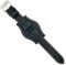 Bracelet montre cuir gravure de bisons Bund compatible avec Fossil CH2592 CH2564 CH2565 CH2891CH3051 18mm 20mm 22mm 24mm Ref 386 Noir 22mm