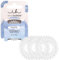 invisibobble Power Crystal Clear, Durchsichtig Spiral Haargummi für Dickes Haar & Aktiven Lebensstil, HAIRLOVETECH™ Technologie, starker Halt & Komfort, ideal für Damen & Herren, 3 Stück