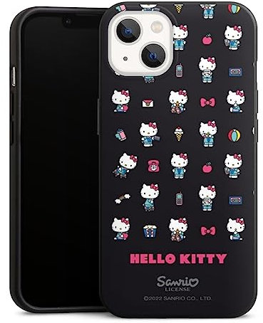 DeinDesign Organic Case Bio Hülle Nachhaltige Handyhülle kompatibel mit Apple iPhone 13 Hello Kitty Fanartikel Kindheit