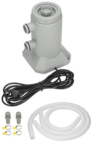 Bomba De Filtro De Piscina De 2000L/H, Juego De Peine De Bomba De Filtro De Cartucho, Herramienta De Limpieza De Tanques De Acuario De Goma Para Piscina, Potencia De Elevación De 2,5 Metros: 75W(UE)