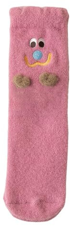Kobilee Socken Adventskalender 2023 Kawaii Festlich One Size 36cm Hand Holding Socks Kuschelsocken Witzige Geschenke Weihnachten Unisex Lustige Socken Warm Ugly Socken mit Händen Magnetische Socken
