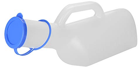 Gavigain Men Urinal, 1000ml Thick Pee Bottles with Spill Proof Lid, Urine Collection for Car, Hospital, Elderly & Incontinence