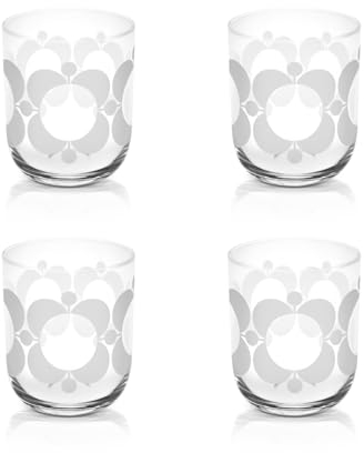 Orla Kiely Atomic Flower Water Glasses - Set of 4