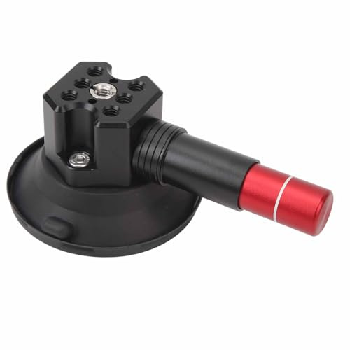 Fockety Handpumpe Vakuum Saugnapf, Auto Telefon Action Kamera Halter Handpumpe 360° Saugnapf, 1/4 3/8 Locating Hole Kamera Stabilisator Halterung für Action Kamera