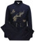 YUANZHOU Costume De Tai Chi Chinois Costume Tang Hommes Vêtements Traditionnels Hanfu Manches Brodées Hauts Et Pantalons Boucle Col Montant Broderie,Black-41