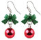 Ohrringe Weihnachten, Weihnachtsohrringe Damen Schleife Glocke Christmas Earrings Niedlich Weihnachtsschmuck Weihnachts Ohrringe, für Damen Mädchen Weihnachts Neujahrs Styling Accessoires