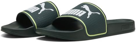 PUMA Unisex Leadcat 2.0 Slide Sandal, Green Terrain White-Fizzy Light, 44 EU, Green Terrain PUMA Weiß Fizzy Light, 44.5 EU