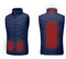 Electric Vest for Men Battery Heated Vest Heated Clothing USB Powered Heater Body Warmers Warming Heated Vest Men's Outerwear Jackets & Coats Work Winter Jackets for Men Blue