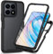 Sawiqpd for Honor X6B Case with Built-in Screen Protector, Full Protective Cover Heavy Duty Anti-Scratch Shockproof Slim Silicone Bumper Clear Phone Case for Honor X6B, Black