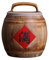 DXDXZDXLUF Pot à Riz en céramique, récipient à Riz, Pot à Riz en céramique avec Couvercle, Distributeur de Nourriture, adapté aux boîtes de Stockage de Grains de maïs (27 x 23 x 14,5 cm)