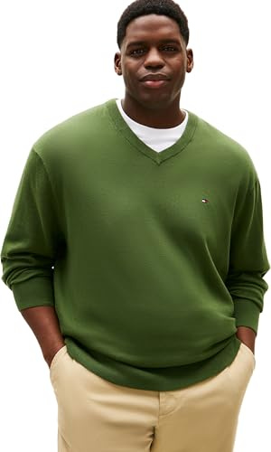 Tommy Hilfiger Herren Bt-Essential Cotton V Neck-b Mw0mw43012 Pullover (1er Pack)