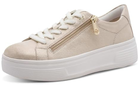 Tamaris Wide FIT Sneaker Materialmix Leder/Textil H-Weite