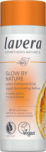 lavera Glow By Nature Highlighter Liquid - Peeling abgestorbene Hautzellen sichtbar und sanft - sichtbare Hautregeneration - 100 ml - Vegan