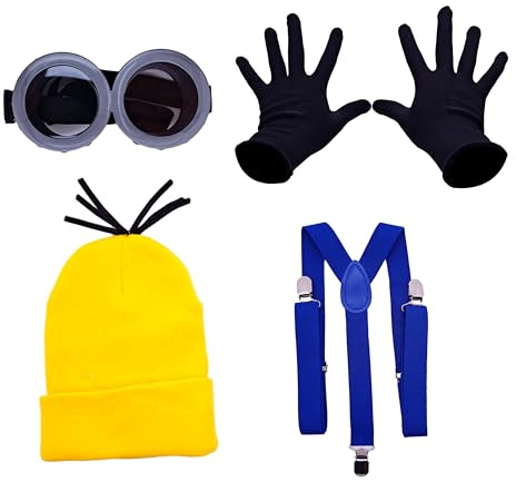 ASVP Shop Brille mit Riemen für Kostüm, perfekt für Cosplay, Halloween und Kostümpartys, GRAU, Einheitsgröße