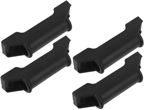 Abaodam Gaming Chair Footrest Replacement Parts 4Pcs Smooth Foot Rail Sliders Compatible with Office and Recliner Chairs