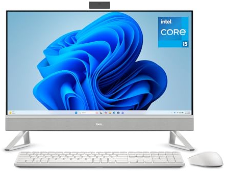 Dell Ordinateur de Bureau Tout-en-Un EC27250, Intel Core i5-1334U | Intel UHD Graphics, Windows 11 Home, Wi‑Fi 6E + Bluetooth 5.2