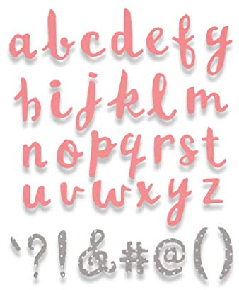 Sizzix 662967 Alphabet Stanzschablone, Mehrfarbig, Eine Größe