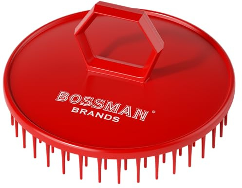 Bossman Beard & Scalp Exfoliator Massager Brush w/ Firm Bristles - (3 Inch)