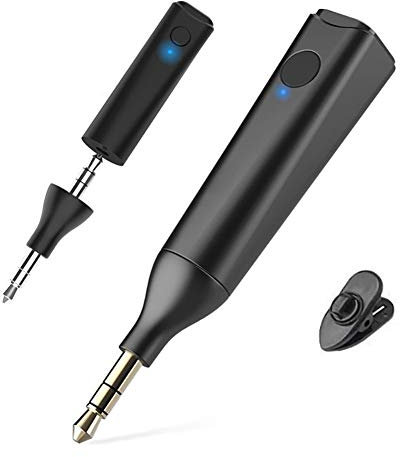 WYYHAA Trasmettitore FM Bluetooth, Bluetooth 5.0 Ricevente 3.5Mm Audio Receptor Kit Vivavoce per Auto Stereo Music Adapter per La Cuffia del Telefono Batteria Incorporata