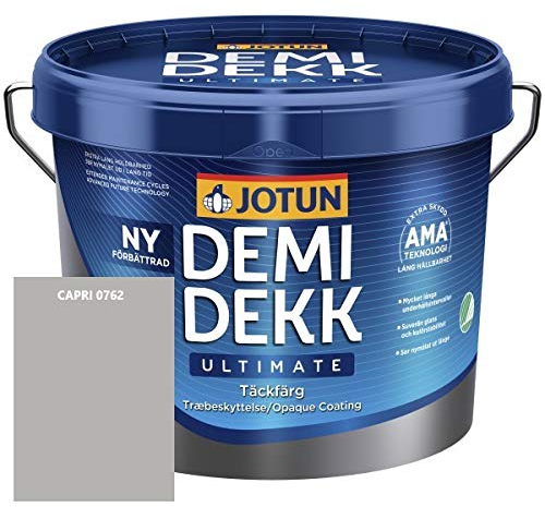 JOTUN DEMIDEKK ULTIMATE Täckfärg Holz-Farbe | Wetterschutz | Holzschutz | Absolute Premium-Qualität | 3 Liter CAPRI 0762