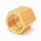 ExcInter Brass 3/8'' to 3/8'' Copper Hose Nut Rod Coupler Connector Adapter Pipe Fitting Hex Coupler Female Thread Straight Coupling BSP