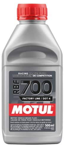 Motul RBF 700 Factory Line Racing Brake Fluid, Full Synthetic DOT 4 Brake Fluid with High Boiling Point, for Hydraulic and Clutch Systems, for Extreme Temperatures