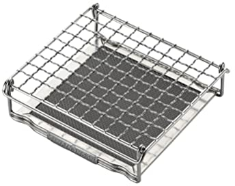 CAMPINGMOON Bread Toaster for Camping Stove Gas Fire 304 Stainless Steel Bread Toaster Small Size US-1312